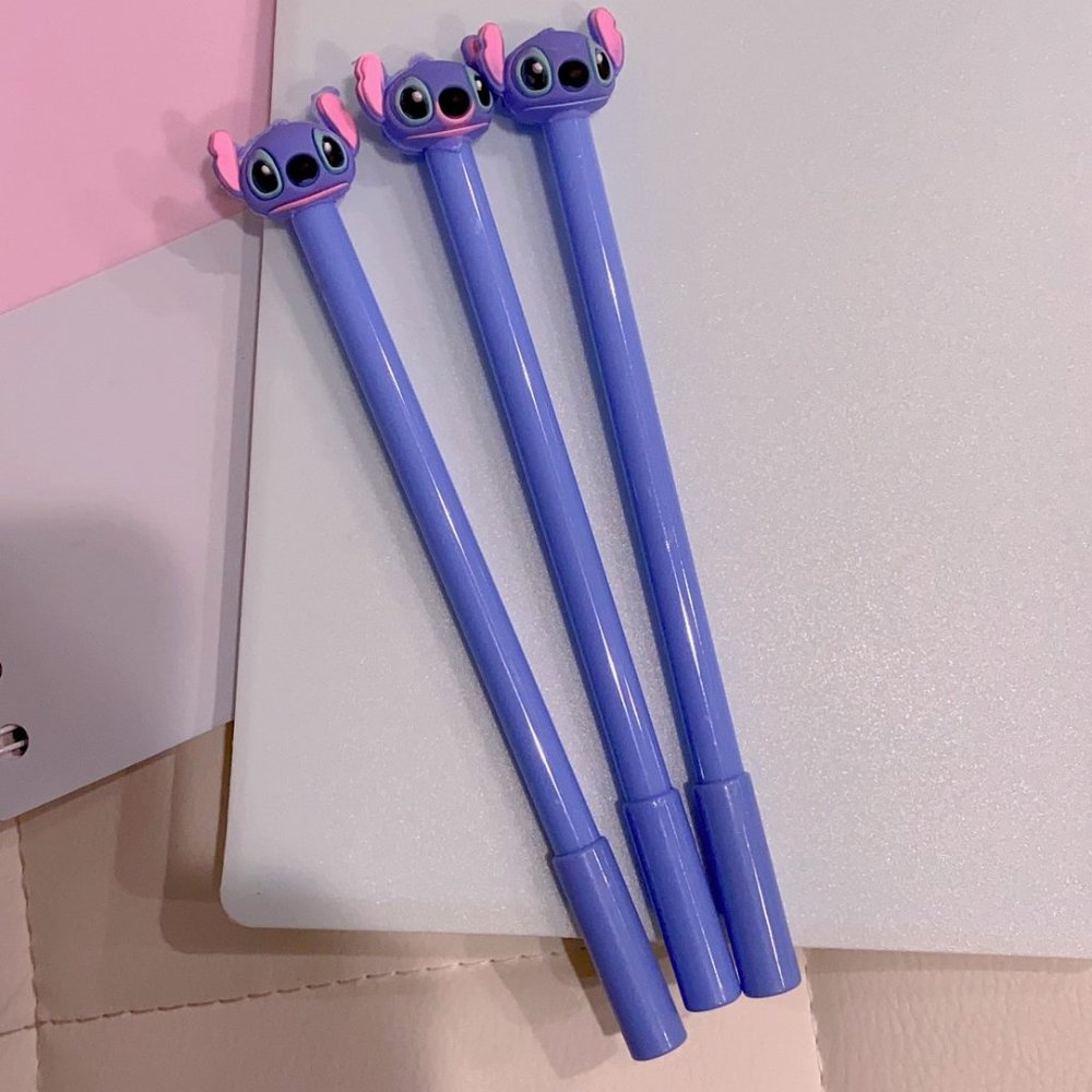 2pcs Stitch Colorful Cartoon Ballpoint Pen Gel Pen Student Children